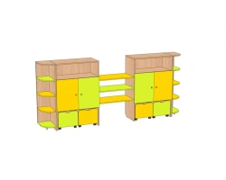 Children's Toy Storage Unit "Teremok" SI-TR