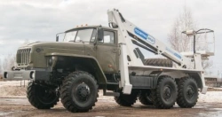 Hydraulic Aerial Work Platform AHP-22T Ural-4320 22m 80/250/300kg 10.6/7.7/7.2m