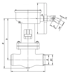 Gate Valve 2s-34-2 for Sealing Water and Steam Pipelines