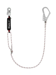 Adjustable Rope Lanyard with Shock Absorber "aB12p", Art. VNT aB12p