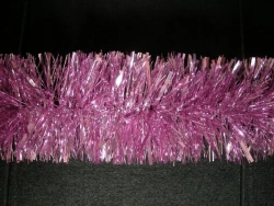 6-Layer Tinsel Garland, Light Pink, 1.8M