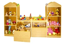 House Shelf Dm367 with Drawers and Storage