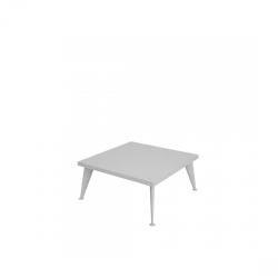 Square Table 740x740 mm with Chrome Legs