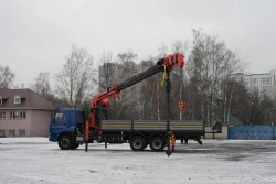 Multi-functional Truck with Hydraulic Crane MKMA on KAMAZ 65117 Base 64K16N-UD