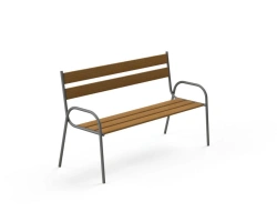Ergonomic Outdoor Bench for Gardens and Parks, EIR Model