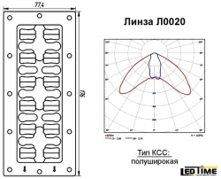 LED Optical Group Lens for Lighting - Model L0020