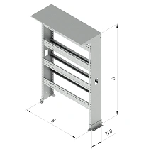One-Sided Metal Equipment Rack MASU 000x000