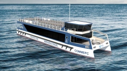 Passenger Catamaran Model 04710 - Closed Deck, Dual Hull