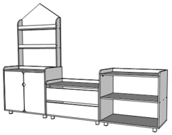Educational Wall Combi (without board)