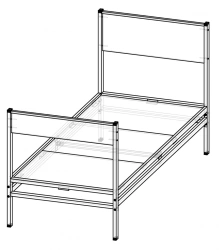 Metal Frame Bed Type F K 2 MK Type F