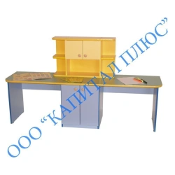 D-51 ISO Corner Table with Closed Cabinet