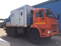 Hydraulic Crane Truck KMA on KAMAZ 43118 Base 41K03N-U7