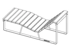 Wooden Lounge Chair for Offices and Public Spaces, Model 2010-6