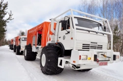 Snow and Swamp Vehicle SV-30B-M1 with Seismic Signal Source, YAMZ-7511.10-06 Engine, KAMAZ 5350-50 Cabin