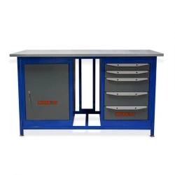 Two-Pedestal Workbench WK1500 (T0-T5) for Assembly and Storage