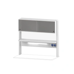 Technological Rack with Cabinet 360 mm for Wall Table 1200 TSPSh-36
