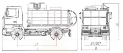 MK-3551-01 Side-Loading Garbage Truck