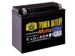 Starter Lead-Acid Battery for Motorcycles TYUMEN BATTERY 6МТС-30 AGM