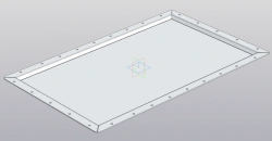 Aluminum Cover for Battery Block RSBG.735412.007