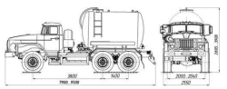 Vacuum Tanker MB 4680K8-10 on Ural 4320 Chassis
