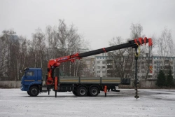 Multi-Functional Truck with Hydraulic Loading Crane KMA on KAMAZ 65117 Base 64K33G-LA