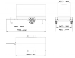 Car Trailer up to 750 kg - Trailer76 71797