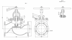 Flanged Shut-off Valve with Indicator DN 150 PN 10 Series 458 (KMIА.491125.005-03)