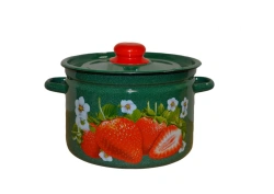 7L Cylindrical Enamelled Steel Cooking Pot