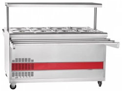 High-Temperature Refrigerated Display Counter with Neutral Cabinet PVV(N)-70PM-01-NSh