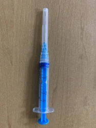 Sterile Single-Use Three-Part Luer Lock Injection Syringe with Needle, Type 2A