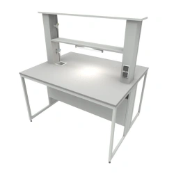 Metal Island Table for Laboratory Research