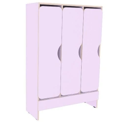 Children's Three-Section Wardrobe for Clothes