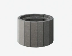 Titan-10 Eco Pot - 500x500x300mm, Textured Finish