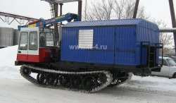 Caterpillar Tractor TCN-4-BK with Block Container