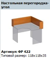 Formula Desk Partition Model FR 422