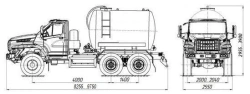 Vacuum Tanker MV 4680M3 on Ural Chassis 5557-4551-78/80/82