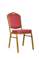 Metal Frame Chair with Wooden Seat and Back Crown 25mm