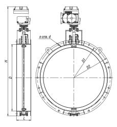 Rotary Valve 12с-8-13Э for Airflow Regulation