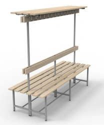 Adjustable SVT-9/2 Bench with Hooks and Shelf