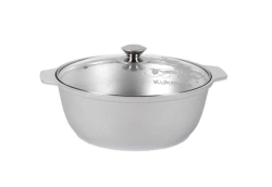 Aluminum Cast Casserole with Glass Lid 4L Kukmara