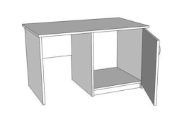 Folding Table for Living Spaces and Offices, Art. ST01