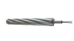 Fiber Optic Cable Integrated into Lightning Protection Cable - OKGT-C