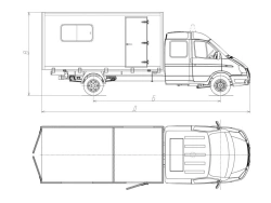 Diesel Heavy-Duty Truck for Hazardous Cargo Model 3008CP-2 on GAZ Chassis 231073