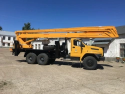 Hydraulic Lift for Construction and Electrical Work Model VC-28U on Ural-4320-6951 Chassis