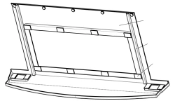 Central Lower Panel for Tram Cars - Model 71-411.16.21.420