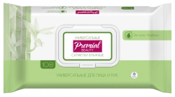 Universal Wet Wipes with Bamboo Extract for Sensitive Skin PREMIAL Natural