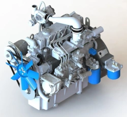 Four-Stroke Diesel Engine with Turbocharger MMZ-4DT