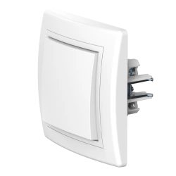 Caduceus Aling Prestige Two-Pole 10A Switch, 250V, White, Model 6052.000