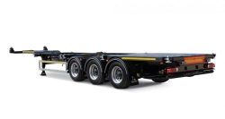 Container semi-trailer TONAR model 99882 with axles TONAR model 90422, 90431