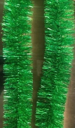 5-Layer Tinsel Decoration, 1.8M Length, Green